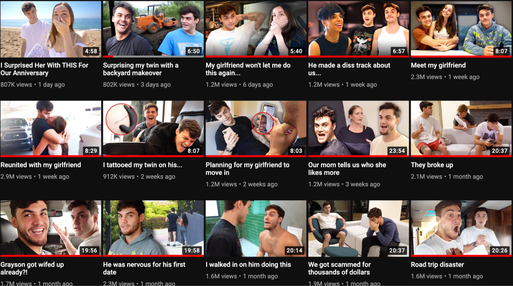 YouTube channel currently